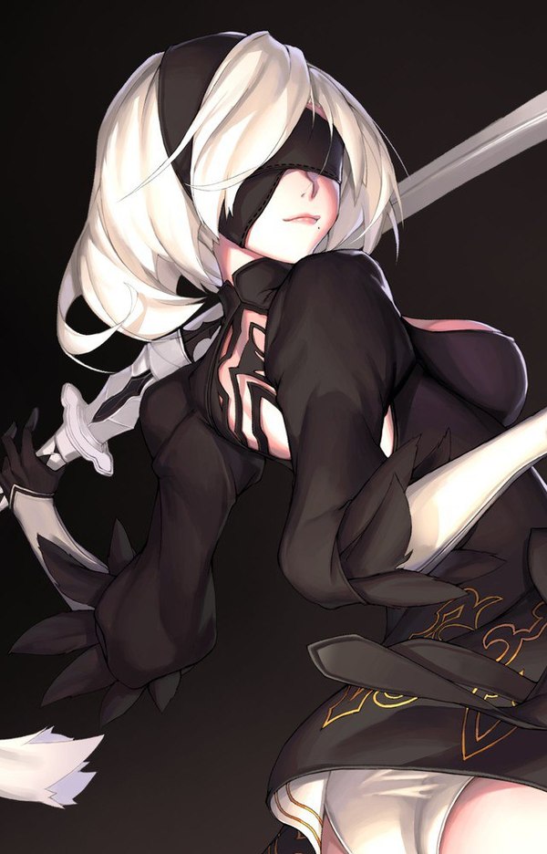 A2 nier - Yorha unit No 2 type a, Арт, Игры, NIER Automata