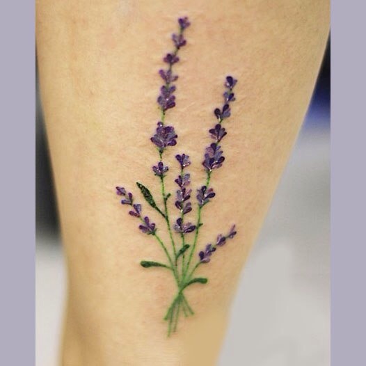 Lavender - My, Flowers, Watercolor, For subscribers, Tattoo