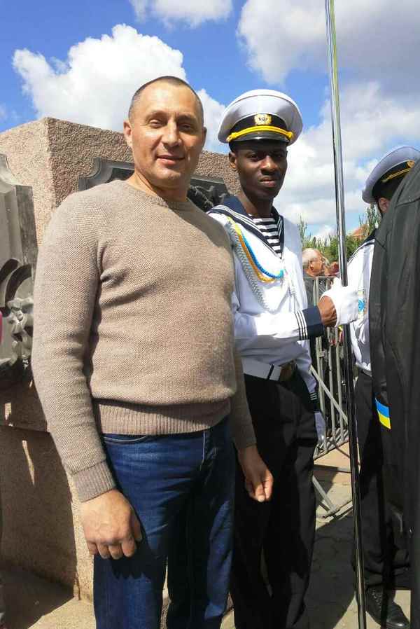 These are the sailors we have in Kherson! - My, May 9, Sailors, friendship, African American, May 9 - Victory Day, Blacks