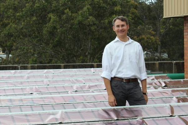 Professor Paul Dastur has developed a technology that allows printing solar modules on a thin sheet of plastic costing $10 per 1m. - Renewable energy, The science