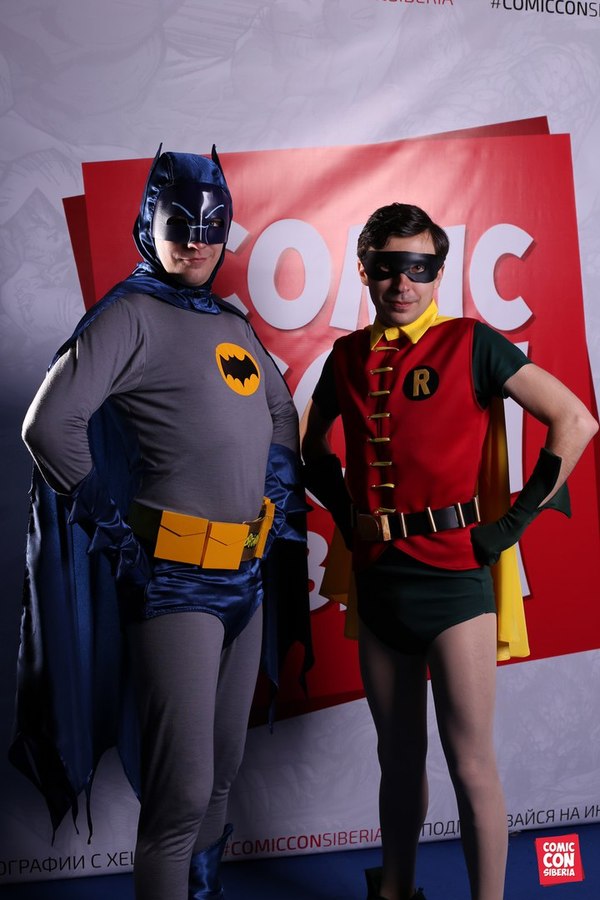 Batman and Robin cosplay 60s - My, Cosplay, Russian cosplay, Comics, Batman and robin, Comic-con, Longpost