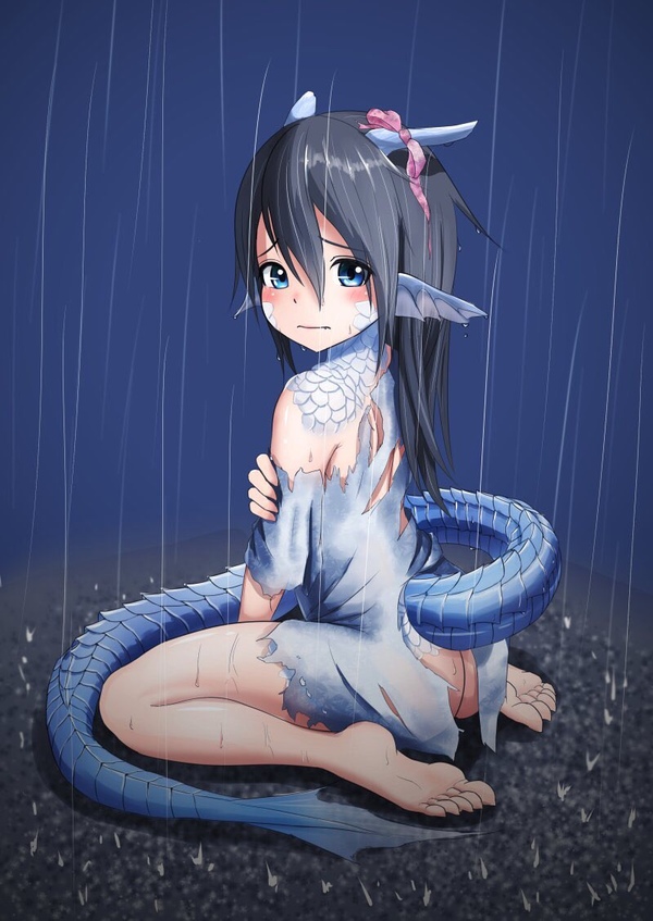 Dragon Girl Anime Art, , Dragon Girl, Monster Girl