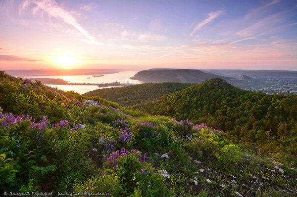 Sunrise in the national park Samarskaya Luka - Samarskaya luka, Nature, The photo, dawn