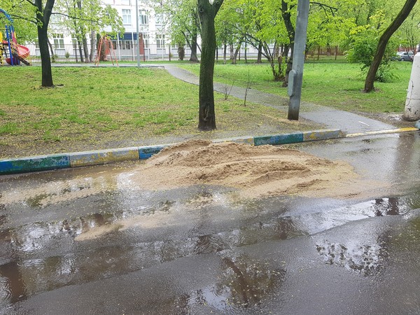 Sand for playground - My, Sand, Playground