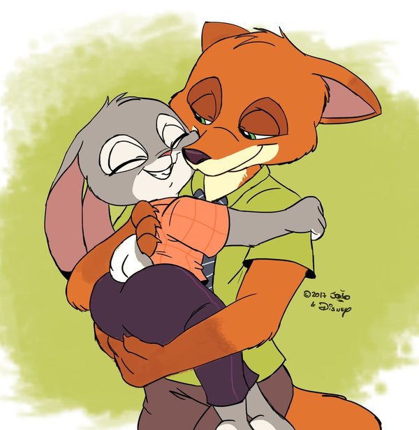 Hugs. - Zootopia, Zootopia, Nick and Judy, 