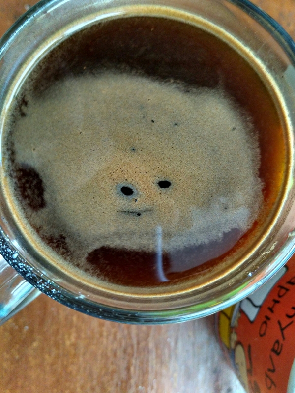 Big cloud of coffee - My, My, Coffee, Face