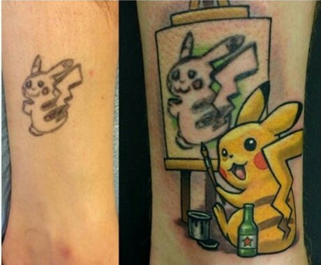 Very cool finished tattoo - Tattoo, Pikachu