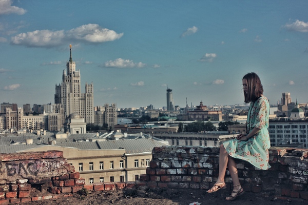 Spring in Moscow - My, Moscow, Roof, The photo, Spring