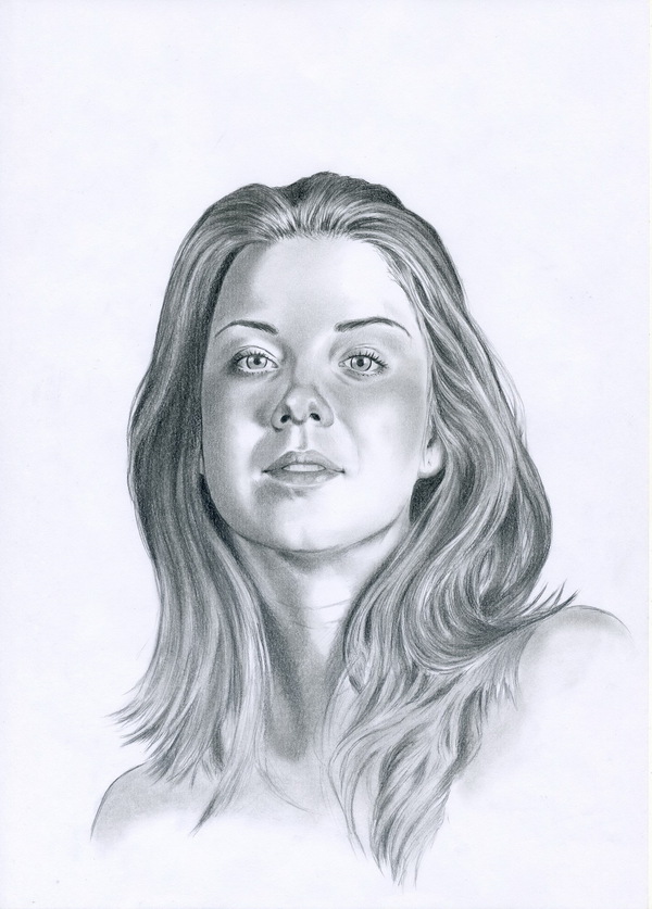 Anita - My, Pencil drawing, Sketch, Portrait