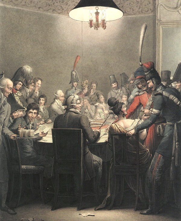 Русские казаки в Париже в 1814 г. Лига историков, Опиц Георг-Эммануэль, Акварель, Париж, Казаки, 1814, Длиннопост