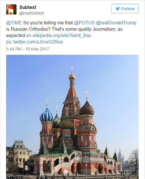 St. Basil's Mosque: CNN called the domes of the capital's cathedral minarets - Cnn, Error, , RT, Politics, Longpost, Russia today