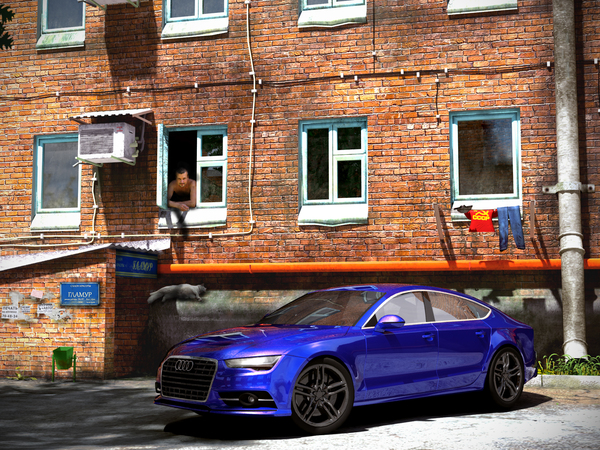 Glamor - 3D, 3DS max, Audi A7, Auto, Glamor