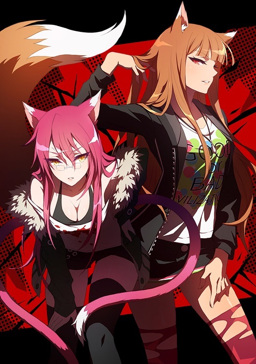 Anime Art - Anime art, Anime, Fate, Spice and Wolf, Persona, Crossover, Animal ears