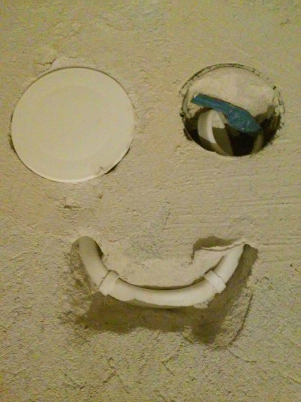 Smiling electricians - My, Power socket, Электрик, Smile