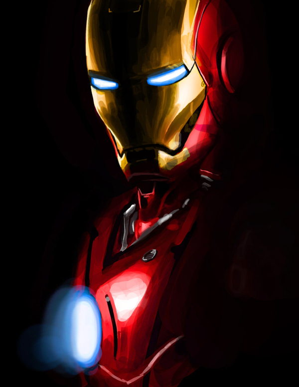 Неплохая срисовка Железного человека.