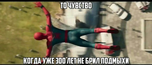 That feeling ... - Spiderman, My, Humor, Hygiene
