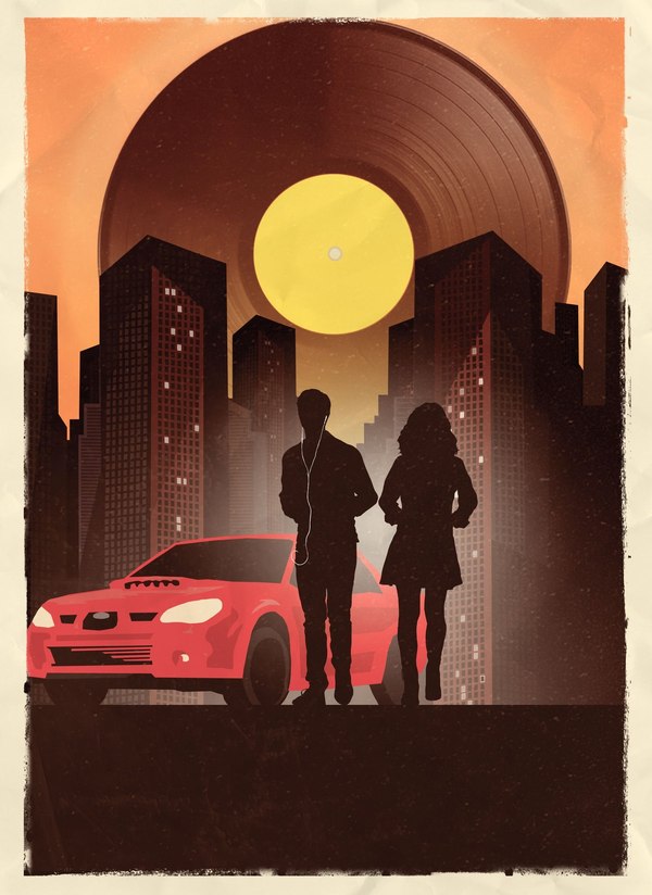 Cool fan art for the new film by Edgar Wright - Baby Driver - , , Edgar Wright, , Fan art, Movie Posters, Longpost, Baby Drive movie