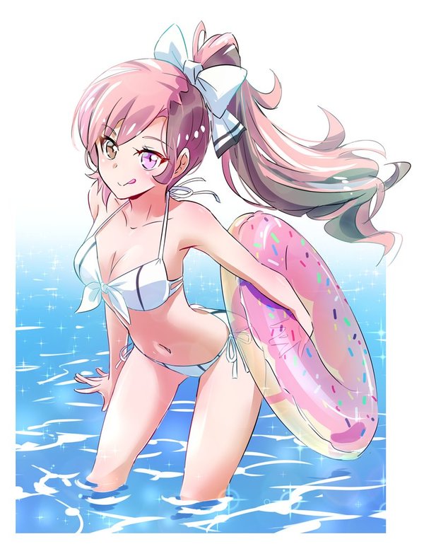 What could be better than ice cream on a hot day at the beach? - RWBY, Anime art, Neopolitan, Anime, Not anime