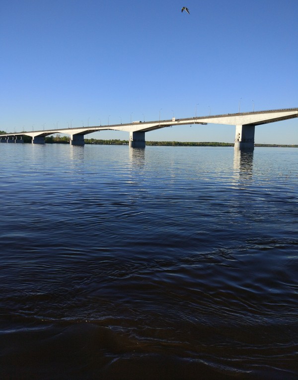 Kamsky bridge - My, Permian, Bridge, Seagulls