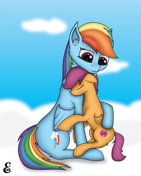 Dash and Scootaloo My Little Pony, Rainbow Dash, Scootaloo, , 