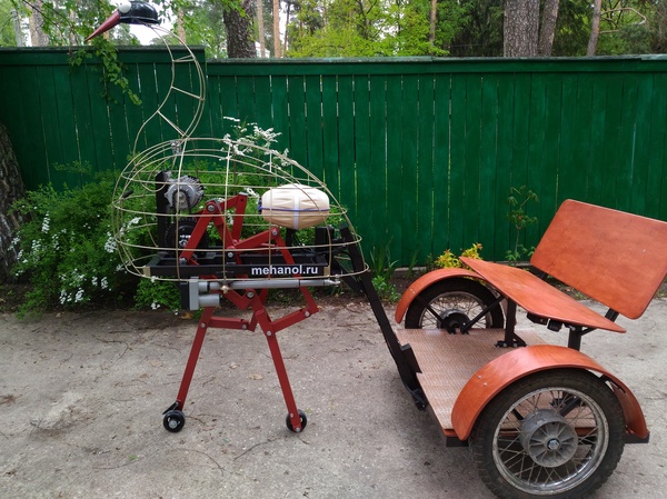 Electroostrich (walking prototype) - My, Walking, Ostrich, Electric transport, Video