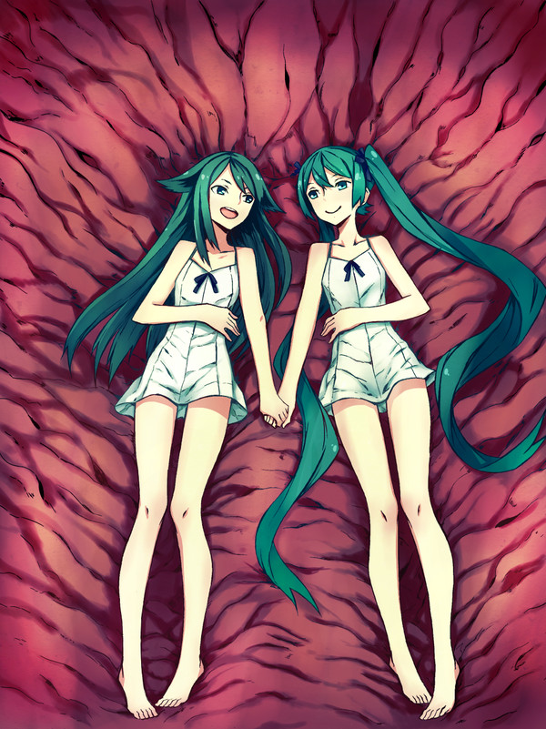 Outward resemblance is not enough, is it? - Endless summer, Saya no uta, Visual novel, Drawing, Crossover, Hatsune Miku, 