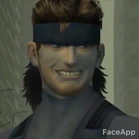 FaceApp Метал Гир - Компьютерная графика, Снейк, Длиннопост, Metal Gear