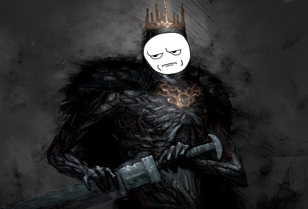 When you farm souls, and you go to the Lord of the Giants already 20 times... - My, Dark souls 2, Boss, Memes