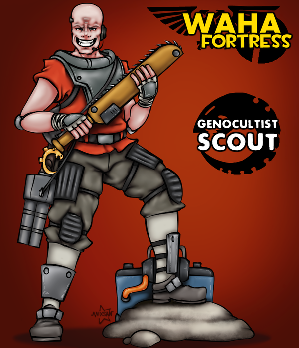 WahaFortress:   Warhammer 40k, Team Fortress 2, , Scout,  , Tyranids, Wh Art