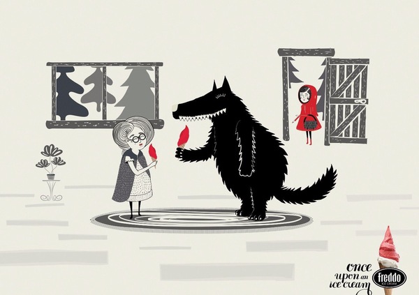 Freddo ice cream ad: Ice cream could change everything - Advertising, Ice cream, Little Red Riding Hood, Wolf, Masterpiece, Story
