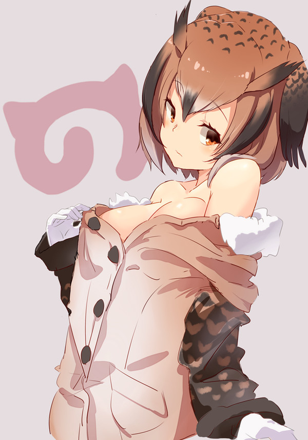 Anime Art - NSFW, Аниме, Anime Art, Kemono Friends, Eurasian Eagle Owl