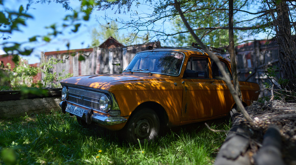 oldtimer - My, Oldtimer, Панорама, , Moskvich 412, Bokeh