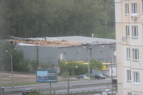 Hurricane wind in Krasnogorsk - My, Krasnogorsk, Hurricane, Destruction, Wind, Weather