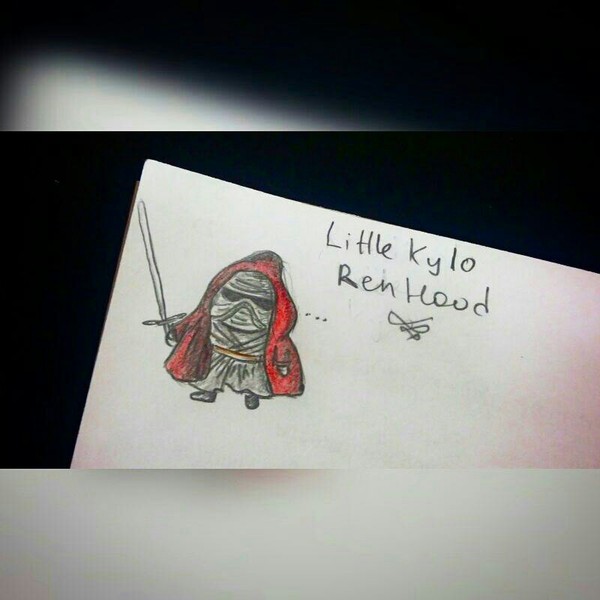 Kylo Ren - Little Red Riding Hood - Associations, Painting, My, Kylo Ren