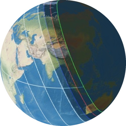 Contours of the height of the sun in different projections, or Where to send a flat earther, if you come across such - My, The sun, Flat land, Educational program, Planet Earth, Longpost