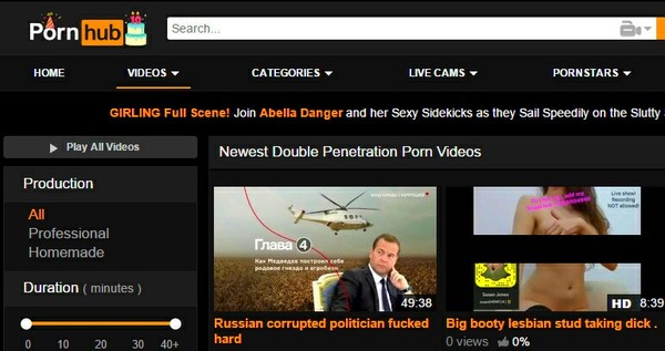 The very case when you want to click Share video on PornHub - Pornhub, He's not a dimon for you, Hardcore, Politics, Investigation Navalny - He's Not Dimon