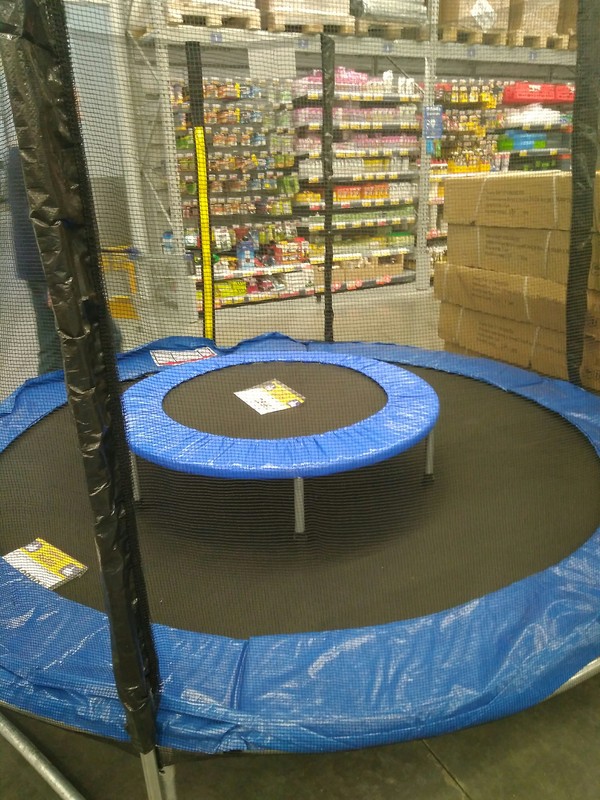 trampoline - My, Trampoline, Supermarket