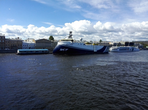 Unusual vessel Ivan Gubkin - My, Ivan Gubkin, Vessel, Sea, Intelligence service, Research, Saint Petersburg, Neva