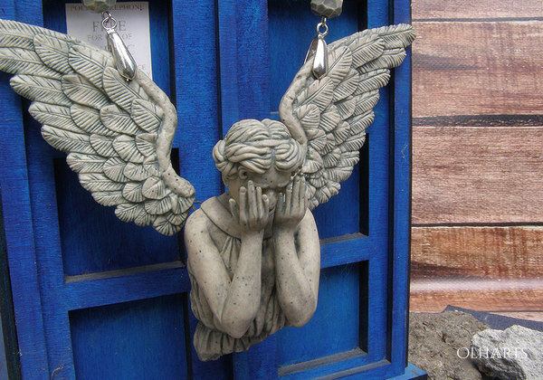 Weeping polymer clay angel - My, Weeping angels, Polymer clay, Doctor Who, Holy shit, Olhaarts, Longpost, Huvian