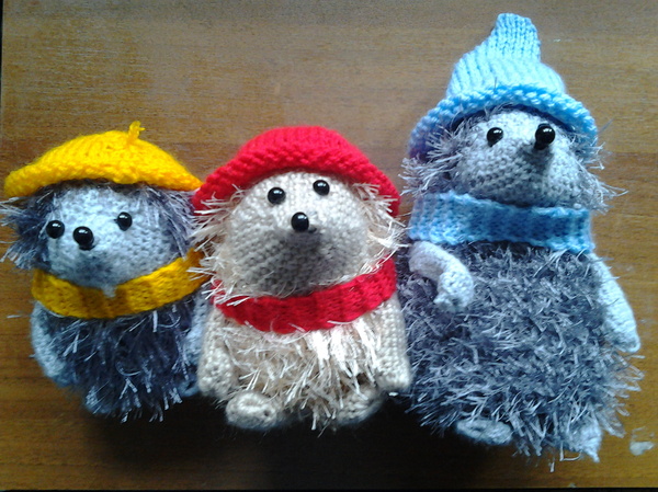Knitted hedgehogs 2 - My, Crayfish, Hedgehog, Disease, Toys, Needlework, Creation, Longpost