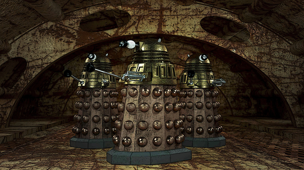 Extermination POST - My, Daleks, 3D, 