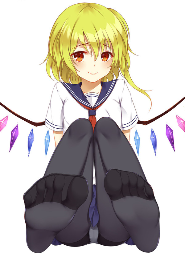 Ножки. - NSFW, Аниме, Anime Art, Touhou, Flandre Scarlet