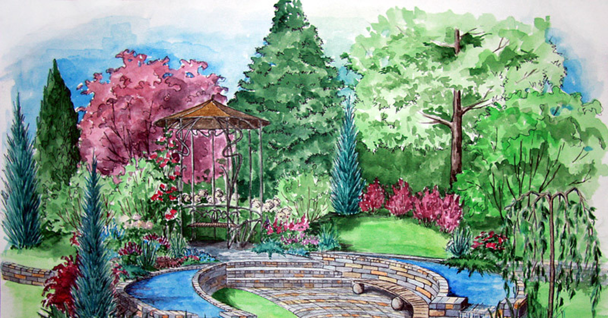 Проект парка рисунок 7 класс. Сад рисунок. Ландшафт рисунок. Дизайн и архитектура моего сада. Ландшафтный дизайн рисунок.