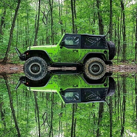 Mirrored - Car, Forest, Offroad, Photoshop