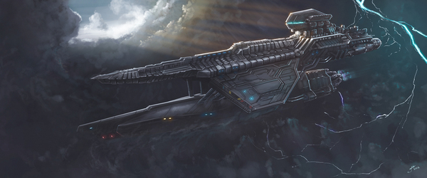 Space missile cruiser.  , , , ,  ,  , Speed painting