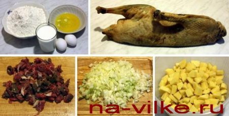 Zur-balish - Meat, Гусь, Food, Recipe, Pie, Tatarstan, Longpost