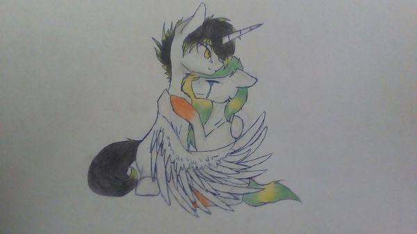 Sorry, I don’t know how to draw wings normally. - My, Drawing, My little pony