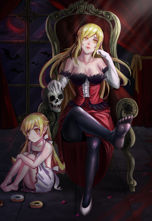 Hunter's Moon - Anime, Anime art, Monogatari series, Shinobu oshino, 