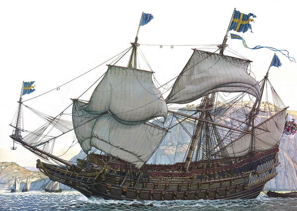 Royal Swedish ship of the 17th century. - League of Historians, , Vasa, Sweden, 17th century, Longpost