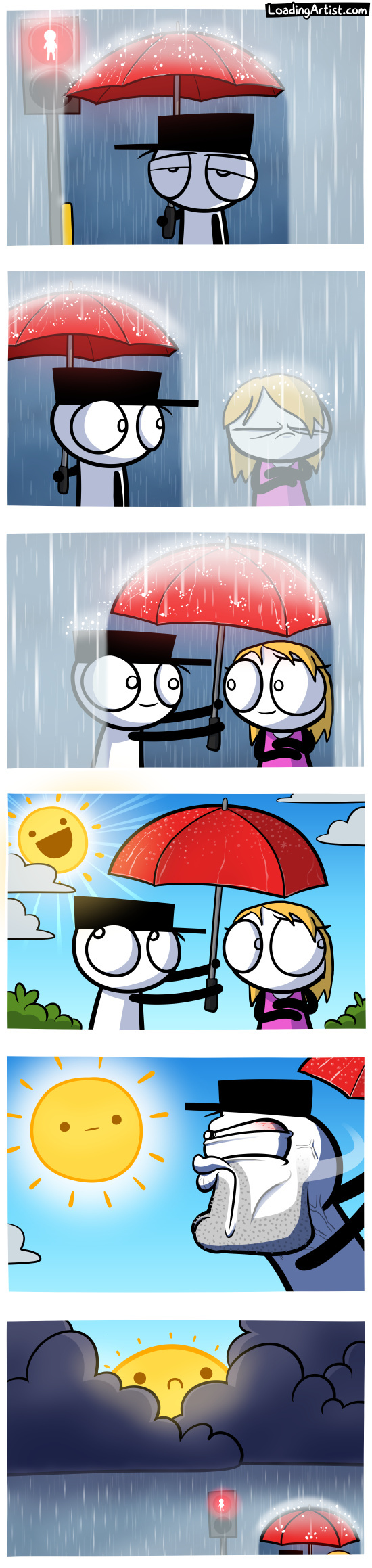 Bad weather brings together - Loading Artist, Comics, Shitty weather, Longpost, Bad weather